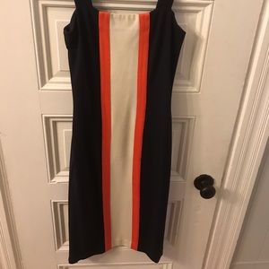 Fitted multicolor dvf dress